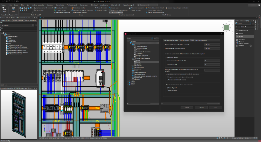 foto secundaria cómo optimizar el diseño eléctrico 3D en eplan pro panel soluciones a errores de enrutado y gestión de llenado 2