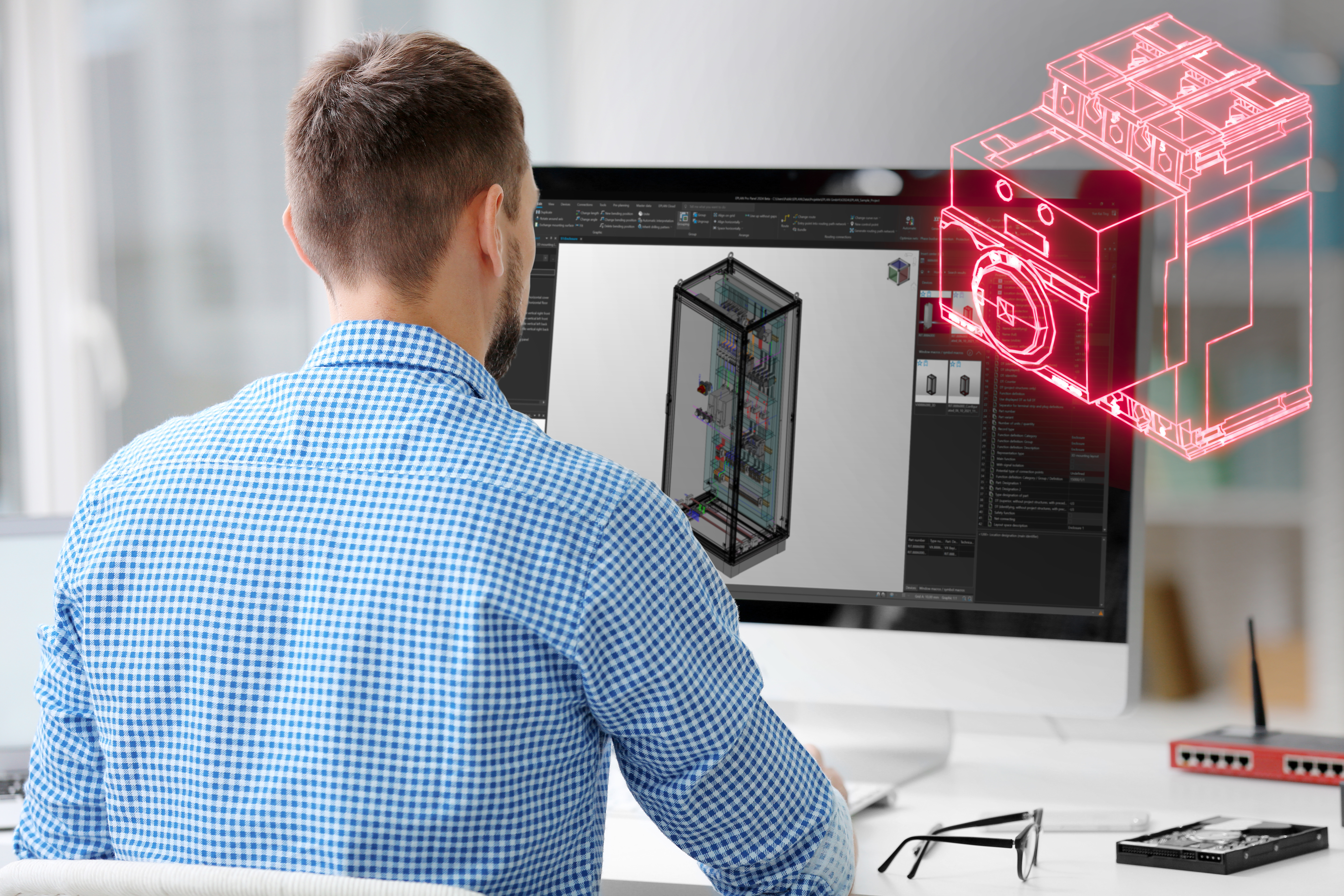 foto principal cómo optimizar el diseño eléctrico 3D en eplan pro panel soluciones a errores de enrutado y gestión de llenado